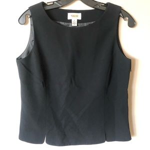 Talbots Black Shell Top